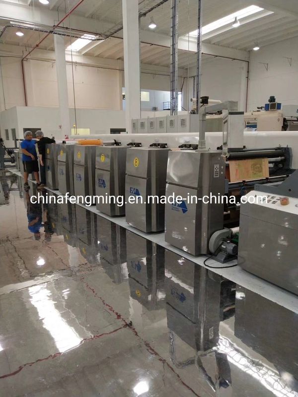 High Speed 1350mm Paper Bag/Cup Flexography Printing Machine met 8 kleuren en CE ISO9001