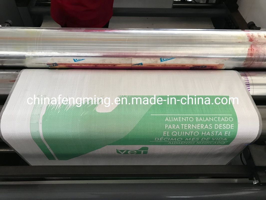 CE ISO9001 FM-serie Vierkleurige flexografische drukmachine 200m/min
