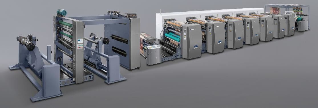 Watergebaseerde inktblaadje type High Speed Flexo Printing Machine voor 60-400GSM papier