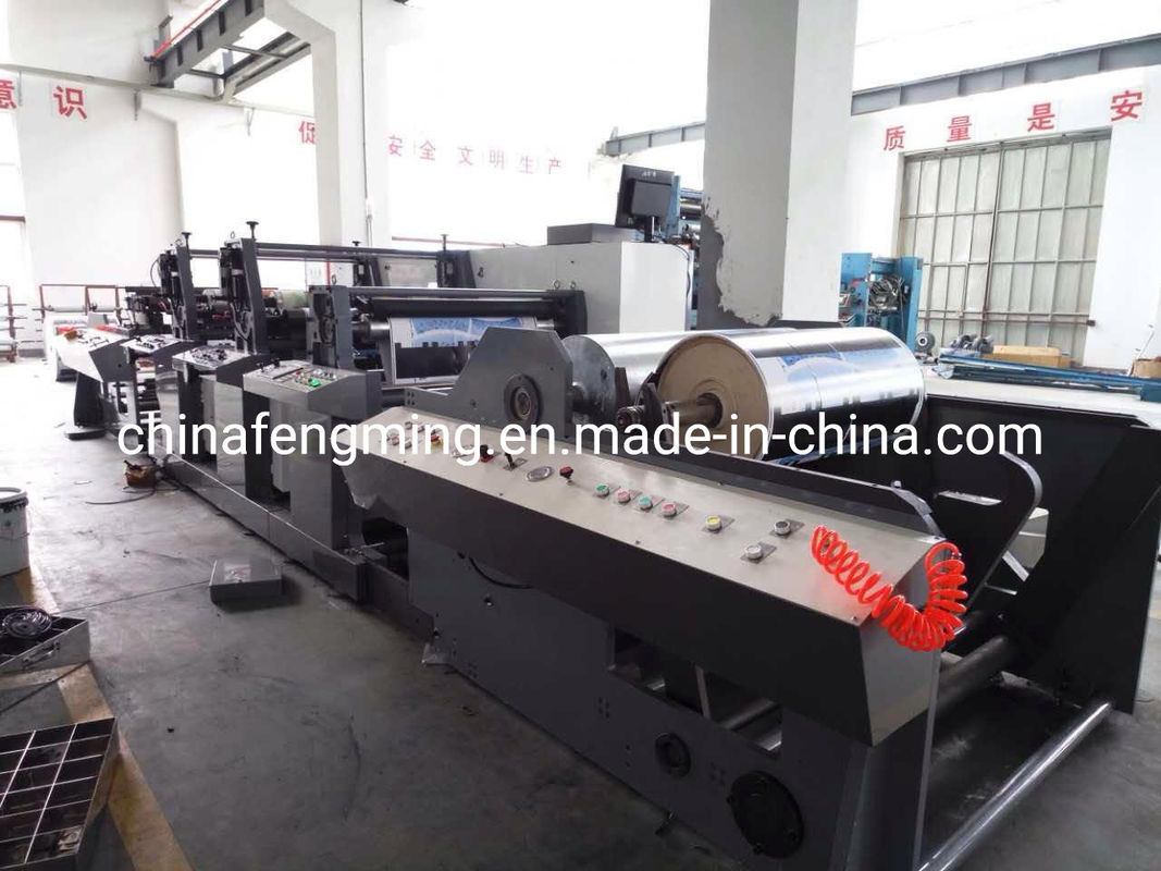 2 kleuren flexografische drukmachine 1020 mm met keramische aniloxroller en UV IR droger