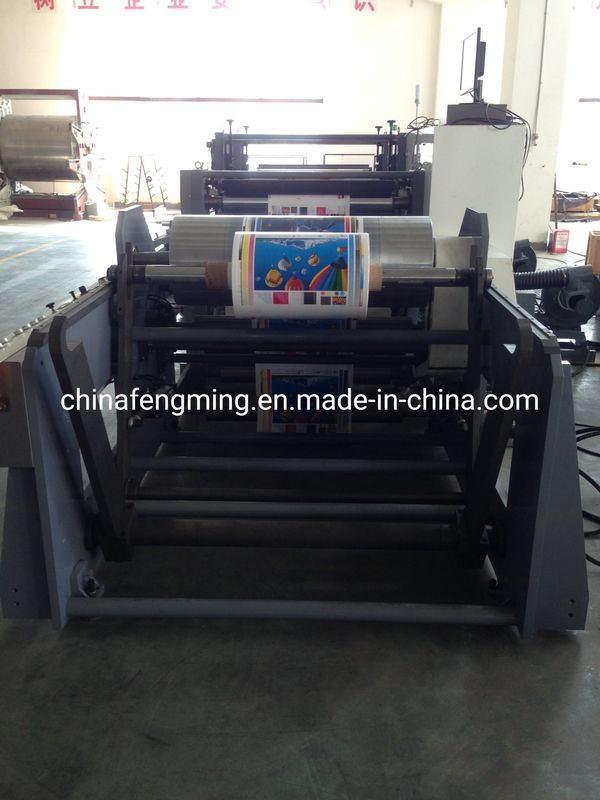 2 kleuren flexografische drukmachine 1020 mm met keramische aniloxroller en UV IR droger