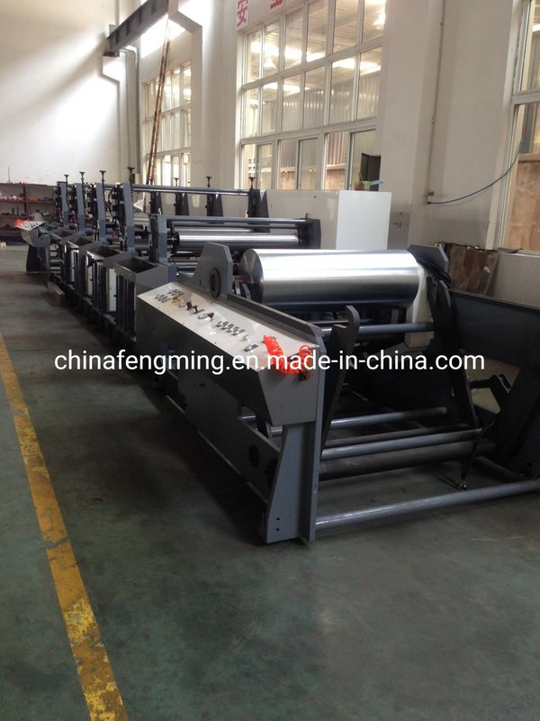 2 kleuren flexografische drukmachine 1020 mm met keramische aniloxroller en UV IR droger