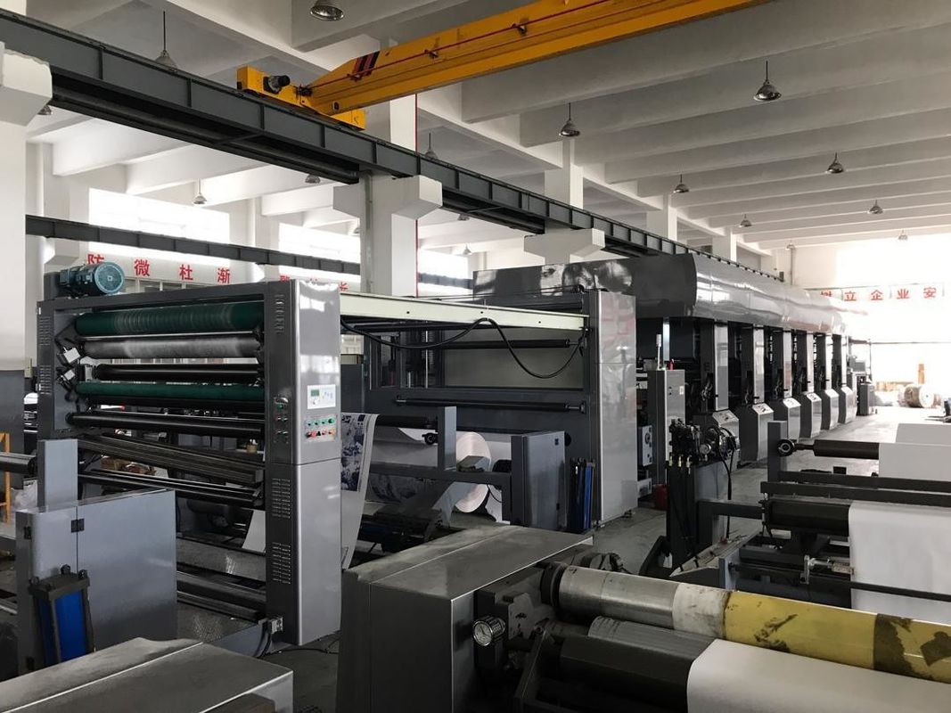 Wide Range Paper Carton Flex Printing Machine met 380V 3pH 50Hz stroomvoorziening en 7 kleuren