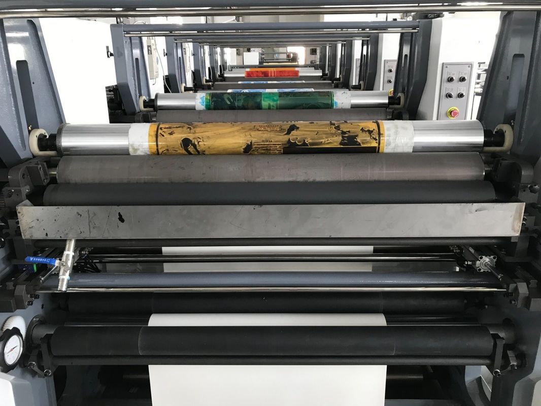 Hot Air IR Drying Art Paper / Chrome Paper Flexo Printing Press voor op maat gemaakte aanvragen