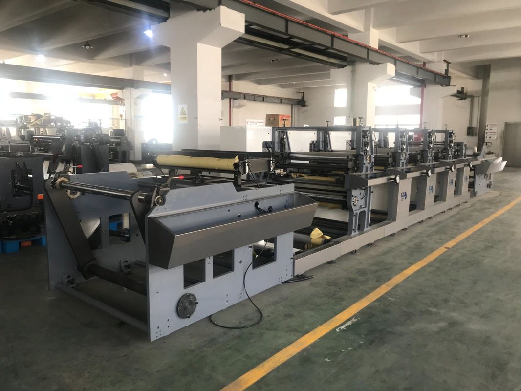 6 Kleuren Flexografie Kleurpapierbeker Drukmachine Met 380V 415V 440V 220V stroomtoevoer