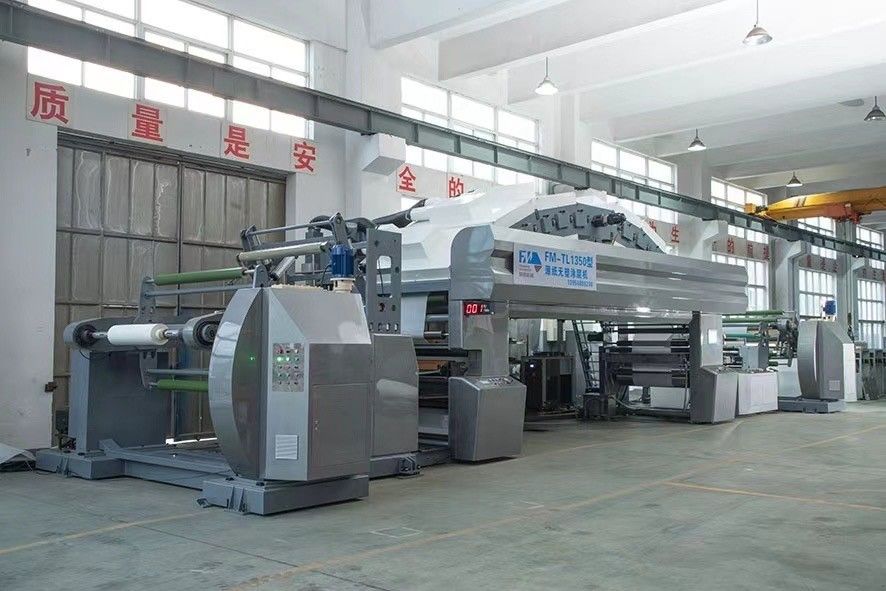 Warmlucht IR droog water gebaseerd geen plastic coating machine voor max. coating breedte 1350mm