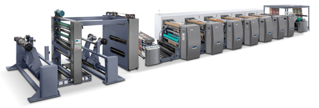 Automatisch splitsingsapparaat voor papier voor hoge snelheid Flexo-drukmachine 6 kleuren
