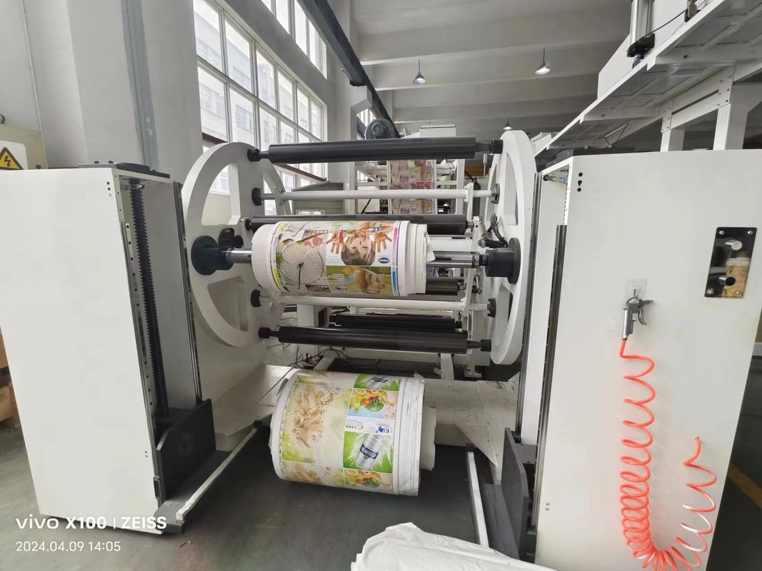 Verticale cascadingflexografische drukmachine voor niet-geweven papier