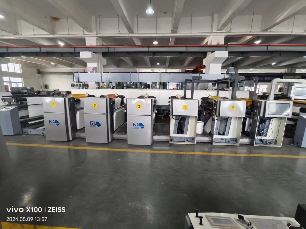 High Speed Multicolor Wide Web Roll To Roll Flexo Printing Machine voor papier, film, plastic zak, niet-geweven