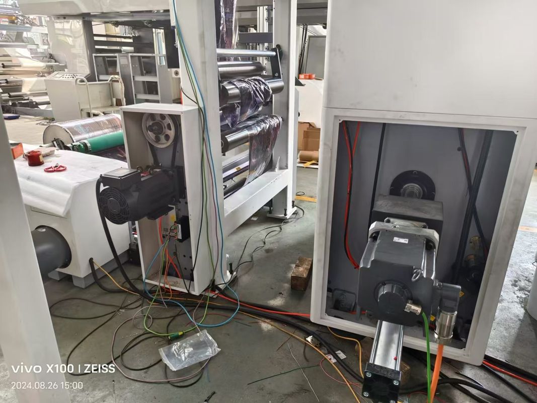 Automatische Flexografische Printer, voorzijde 9 kleuren Achterzijde 1 kleuren Flexo Label Flexografische Printer Drukpers