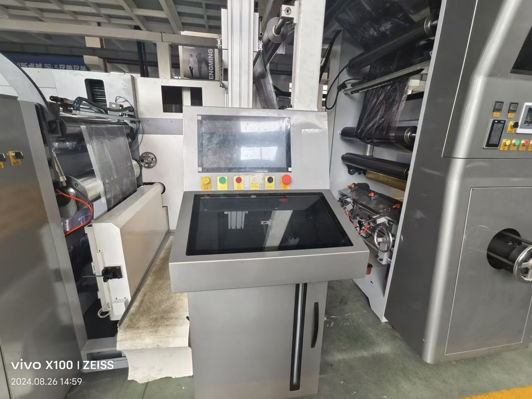 Automatische Flexografische Printer, voorzijde 9 kleuren Achterzijde 1 kleuren Flexo Label Flexografische Printer Drukpers