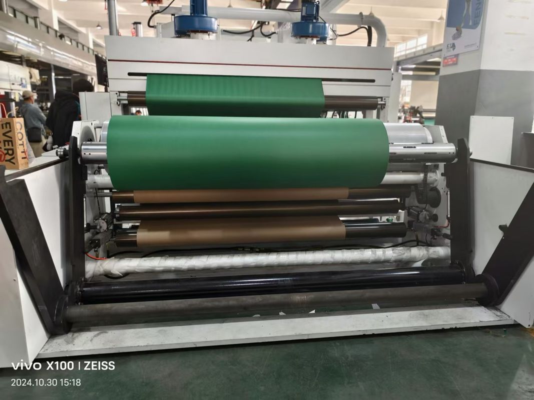 2.5m breedte nauwkeurig kleurenregister Cascading Flexo drukmachine met 6m verwarming oven
