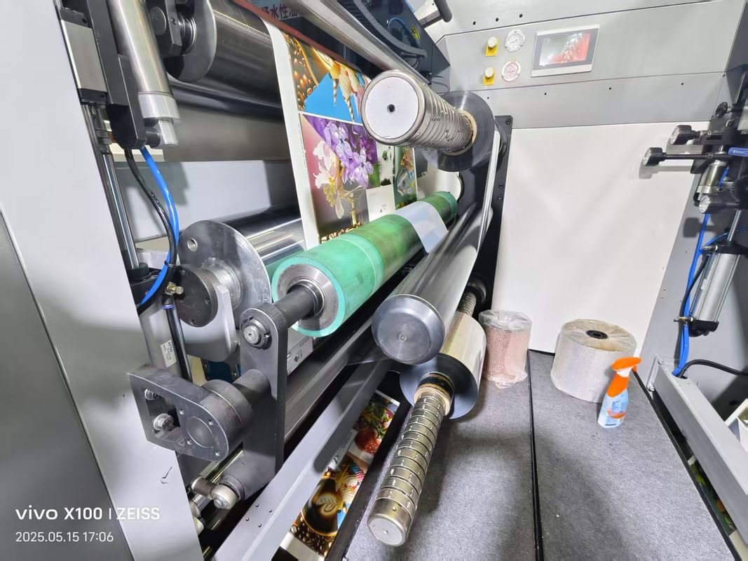 Automatische hoge snelheid 4 6 8 Kleurpapier zak Petal Set Flexografische drukmachine