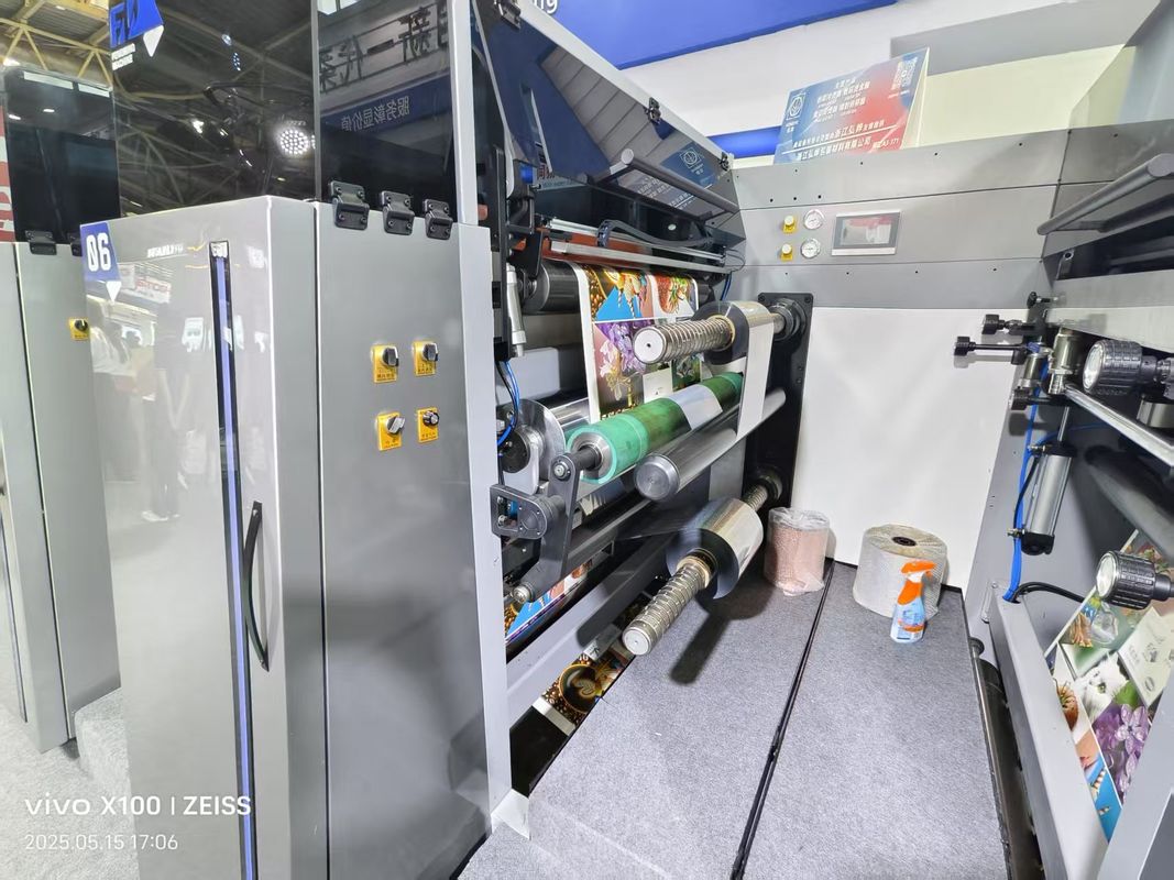 Automatische hoge snelheid 4 6 8 Kleurpapier zak Petal Set Flexografische drukmachine