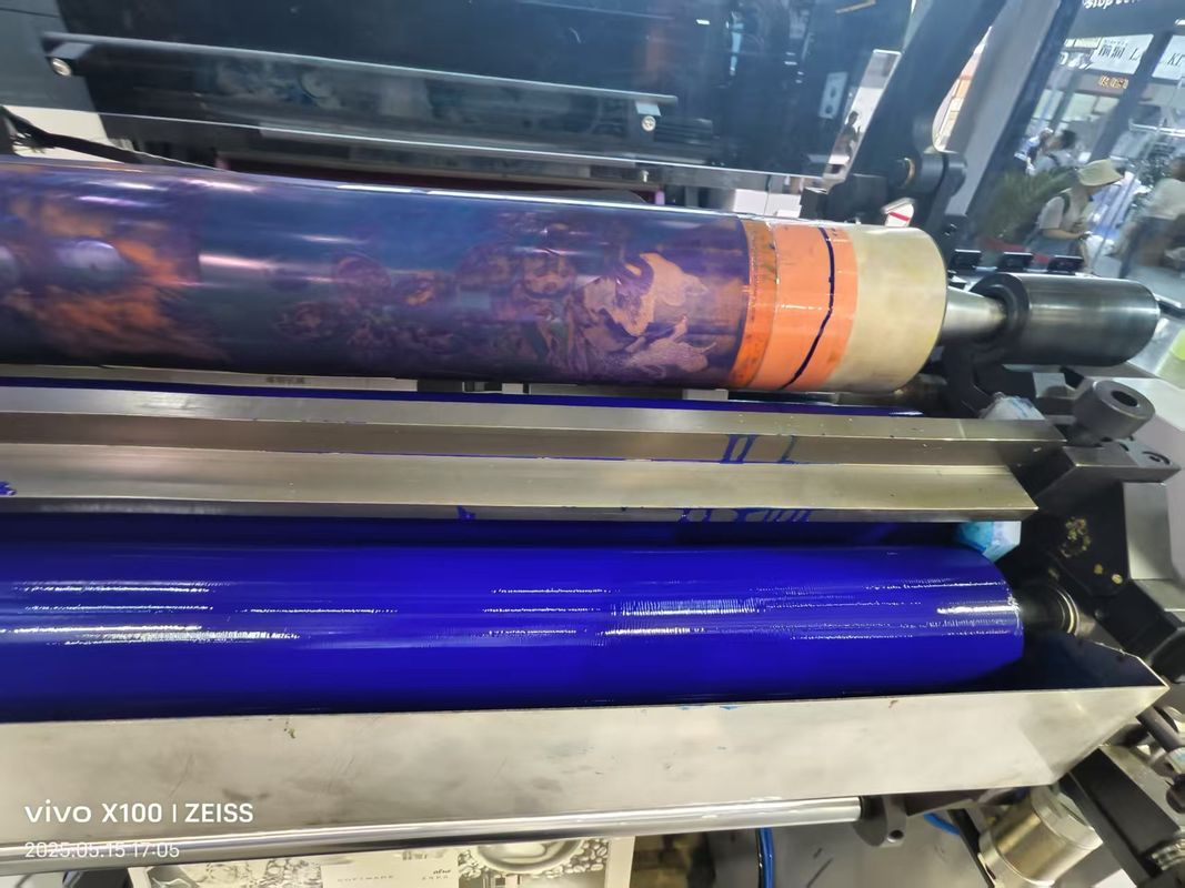 Automatische hoge snelheid 6 kleur UV Flexo-drukmachine Petal unit type Flexographic Printing Machine