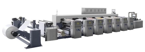 High Speed Servo Control 6 Color Flexo Printing Machine met aanpassingsvermogen