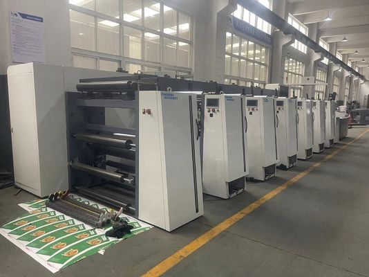 Flexodrukmachine met servo-aandrijving voor hogesnelheidsdruk