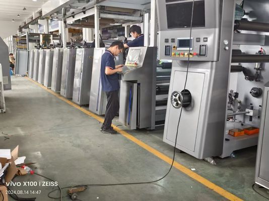 10 kleuren sleeve type hoge snelheid flexoprintmachine voor drukwerk op verschillende materialen