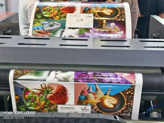 Automatische hoge snelheid 6 kleur UV Flexo-drukmachine Petal unit type Flexographic Printing Machine